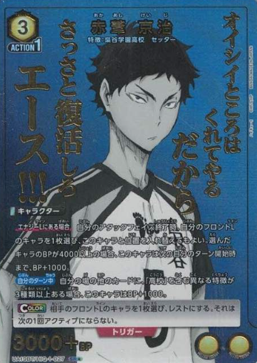 UA19BT/HIQ-1-027 SR ☆ Akaashi Keiji