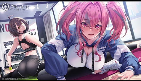 Azur lane Playmat (Bremerton,Baltimore)