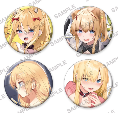 Darkness – Birthday 2025 4-Piece Can Badge Set