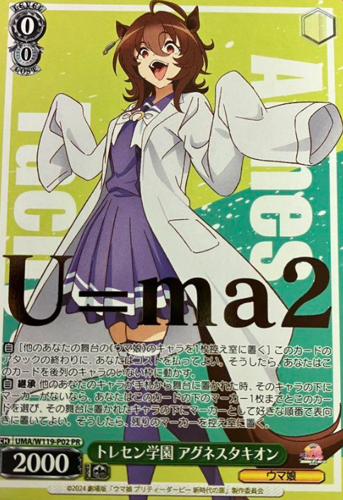 UMA/W119-P02 PR Agnes Tachyon Winner card (PR)
