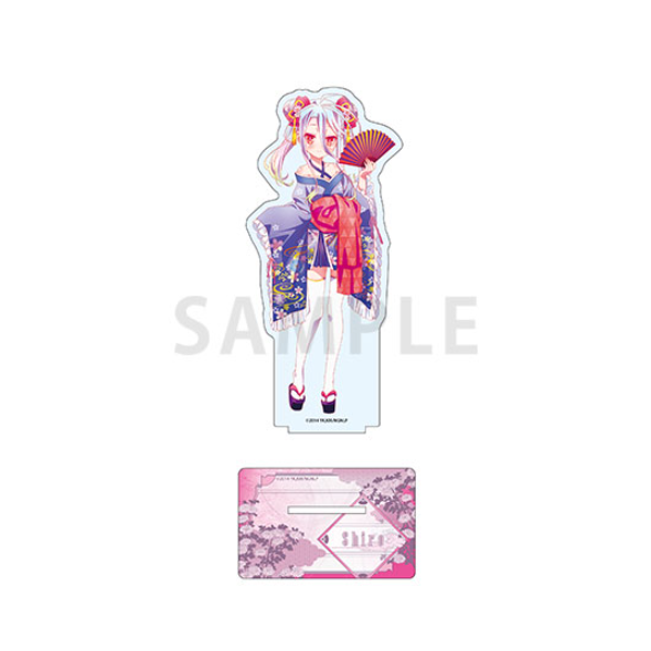 No Game No Life – Holographic Jumbo Acrylic Stand: Shiro Cyber Kimono Ver.