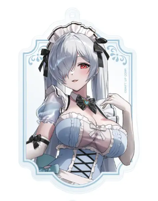 NIKKE and GALLERY Cinderella Full-Body Illustration Acrylic Keychain