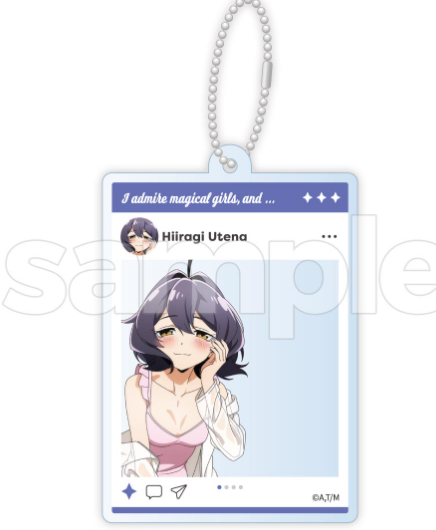 Utena Hiiragi Social Media-style Acrylic Keychain