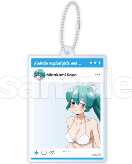 Sayo Minakami Social Media-style Acrylic Keychain