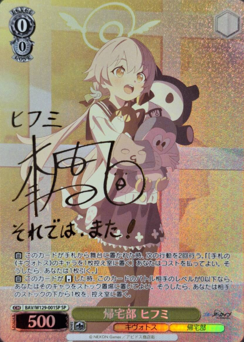 BAV/W129-001SP SP Hifumi