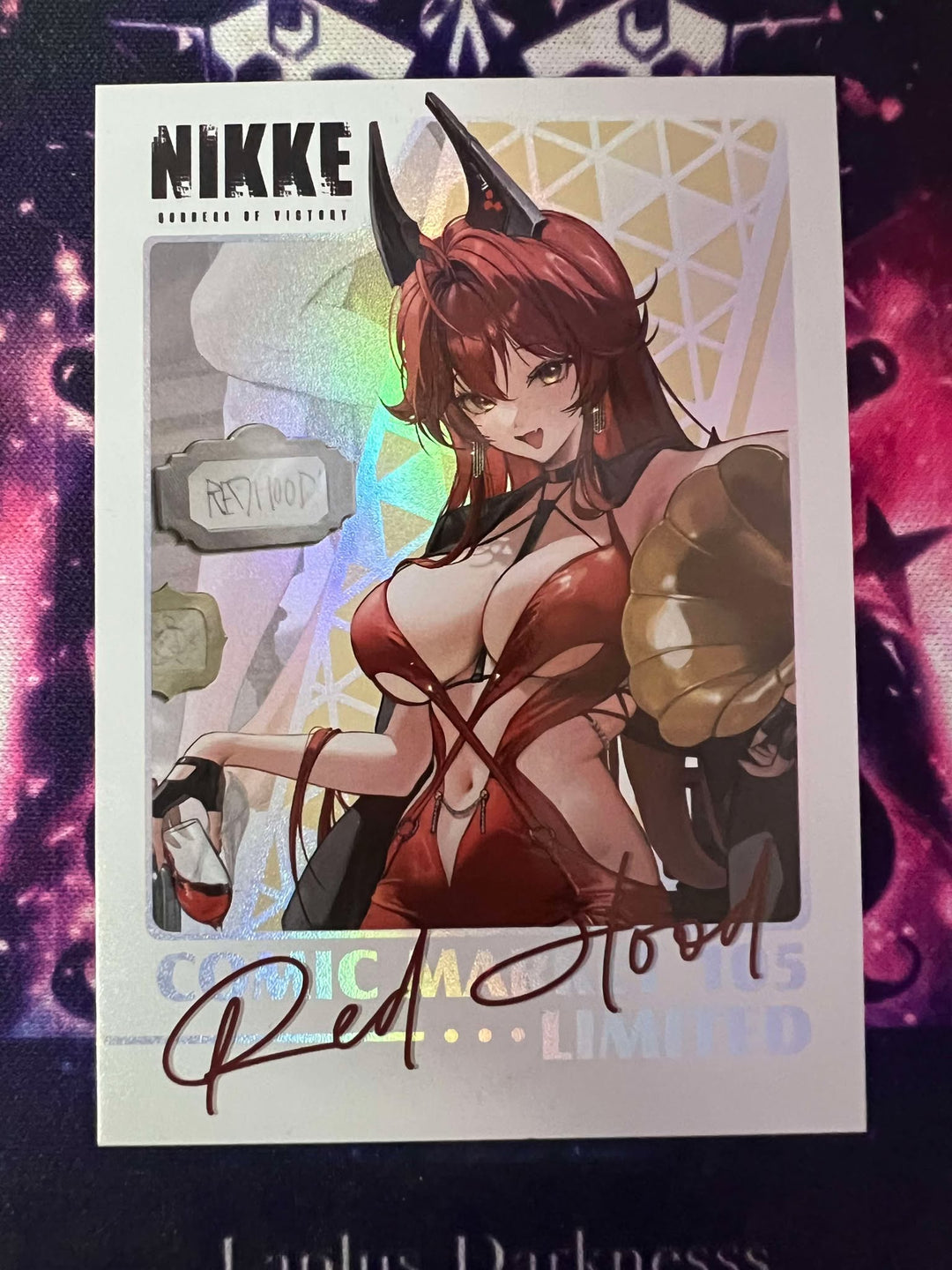 Red hood Cheki card Comic market 105 limited