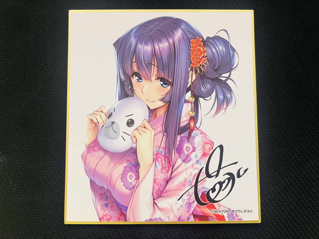 Signed Mini Shikishi Yuzuka Takashiro