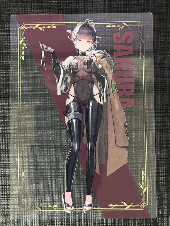 NIKKE Exhibition limited clear card Sakura
