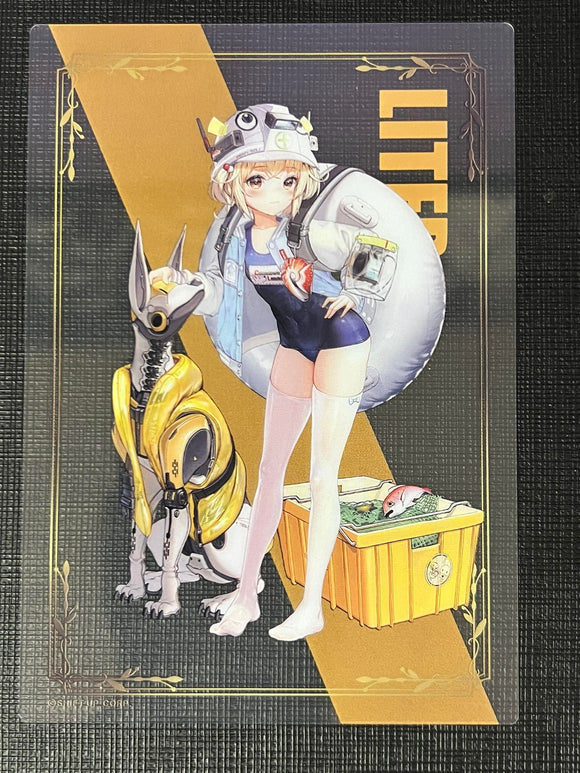 NIKKE Exhibition limited clear card Litter