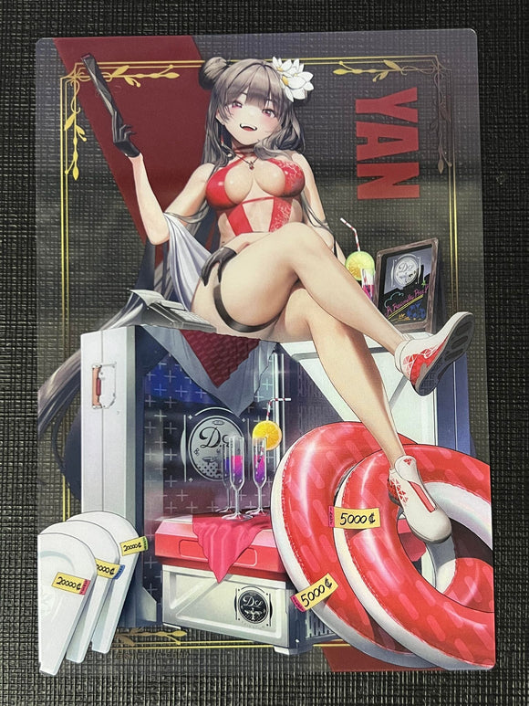 NIKKE Exhibition limited clear card Yan