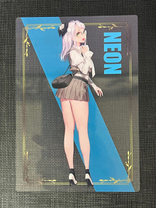 NIKKE Exhibition limited clear card Neon